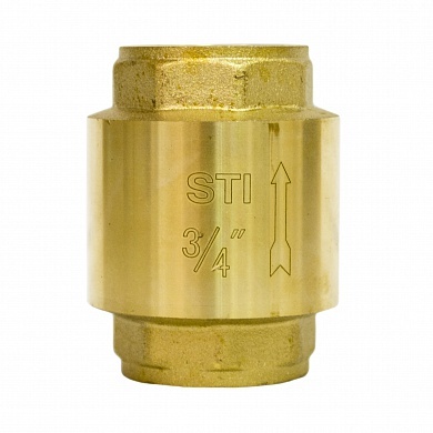 Обратный пружинный клапан   3/4" лат/шток STI