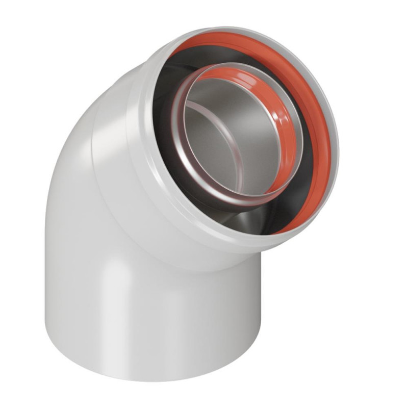 Отвод коакс 45гр д/удл Rommer RCA-6010-000045