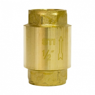 Обратный пружинный клапан   1/2" лат/шток STI